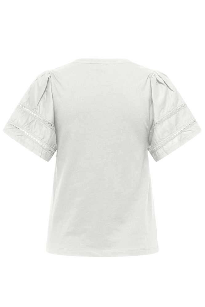 JDYOLLIE S/S MIX TOP JRS 15351680 CLOUD DANCER